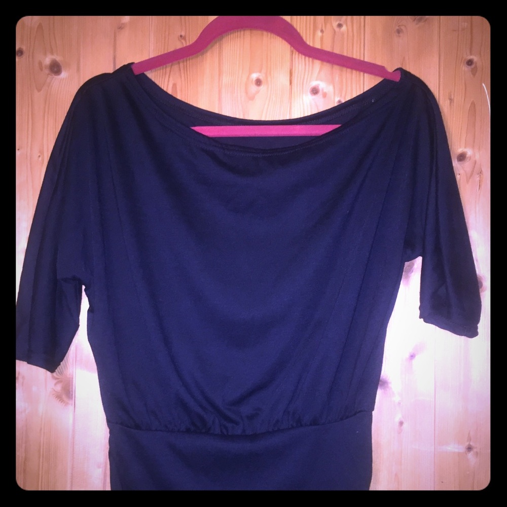 Black mini dress